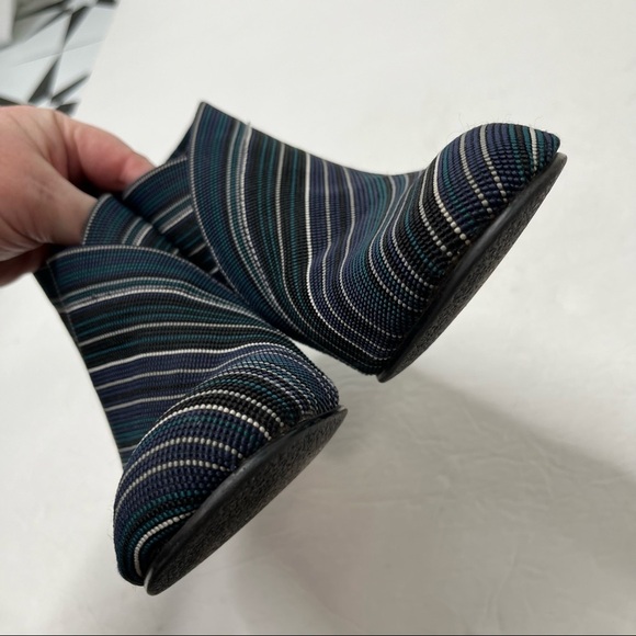 United Nude Blue Striped Heeled Bootie - Picture 6 of 9